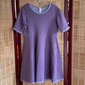 Hanna Andersson  purple reversible dress
